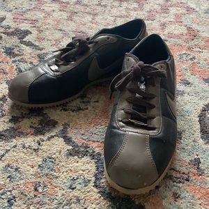 Brown Leather Nike ID Cortez